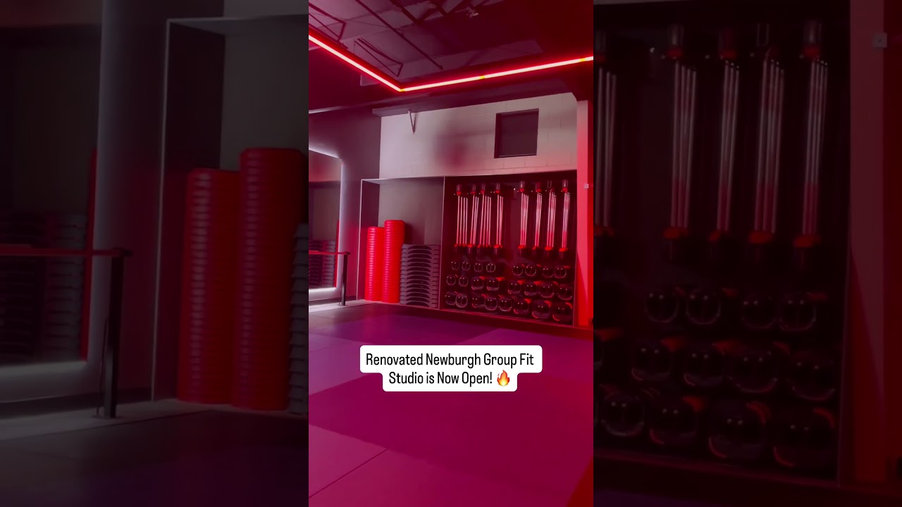 🔥 Newburgh Gym Renovated Group Class Studio! #newburgh #bfitgym #groupfitness