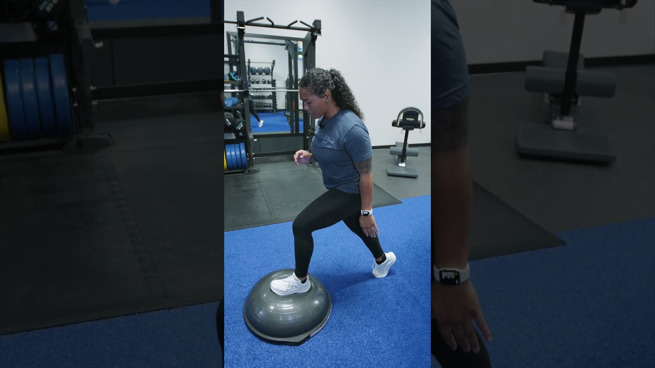 Bosu ball for student athletes! #joinbfit #evansville #newburgh #personaltrainer