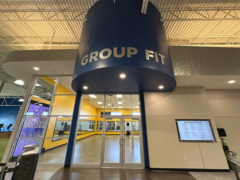 Group fitness class Evansville, IN gym fitness East