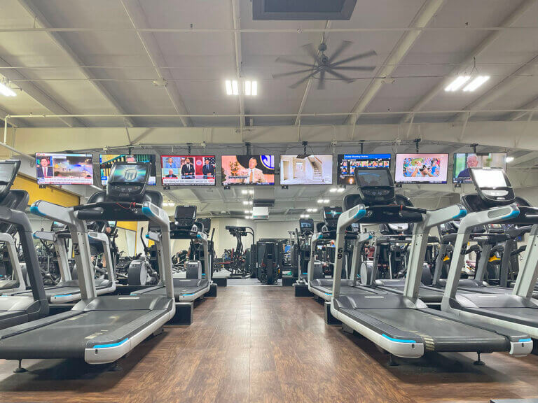 North Gym treadmills and ellipticals - BFit Evansville