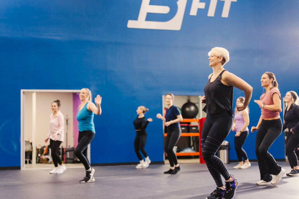 WERQ dance fitness class at BFit Gym in Evansville, Indiana
