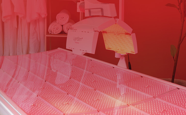 Red light therapy bed